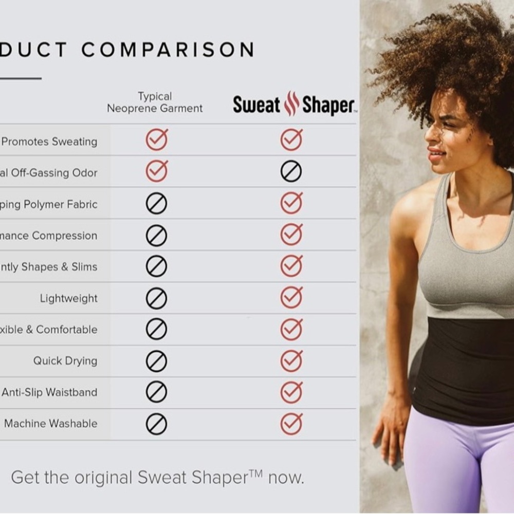 NWOT VERY SMOOTH NO SHOW SWEAT SHAPER OR SHAPE WEAR FOR WAIST TRAINING! - Picture 6 of 6